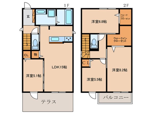 D‐ｒｏｏｍ小笹Ⅱの物件間取画像